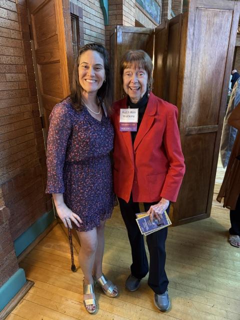 Guest Anna Rakowsky and Village member Ruth Ann Watkins